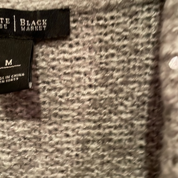White Black gray sparkly sweater - Picture 2 of 6